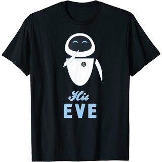 เสื้อยืด พิมพ์ลาย Disney Pixar Wall-E His Eve สไตล์วินเทจ สําหรับผู้ชาย และผู้หญิง