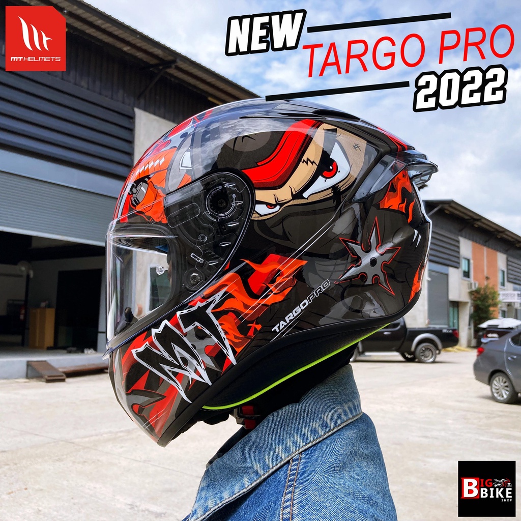 หมวกกันน็อค-mt-targo-pro-2022-รุ่นใหม่ล่าสุด-แถมฟรีสปอยเลอร์