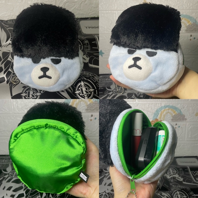 กระเป๋าใส่เหรียญ-ท็อป-บิ๊กแบง-หมีบิ๊กแบง-หมี-krunk-จากอัลบั้ม-bang-bang-bang-หายากค่ะ-krunk-bigbang-face-pouch-t-o-p