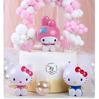 ตุ๊กตาการ์ตูน Hello Kitty สําหรับตกแต่งเค้ก