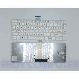 TOSHIBA Keyboard คีย์บอร์ด TOSHIBA Satellite L40-B L40D-B L40T-B L40DT-B L45-B L45D-B L45T-B L45T-B สีขาว