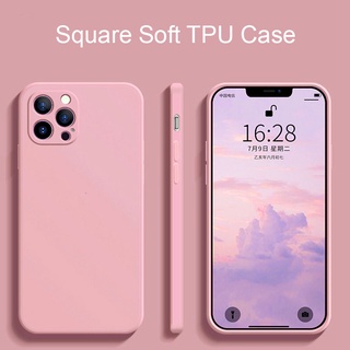 เคสซิลิโคนขอบเหลี่ยมสำหรับ Iphone 6 6s 7 8 Plus X Xr Xs Max