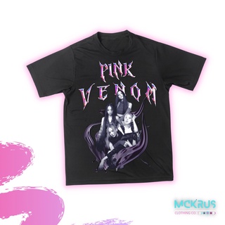 ราคาถูกMckrus Clothing | Black Pink T-shirt Pink Venom Inspired | High Quality Regular Fit | Black T-Shirt S-5XL