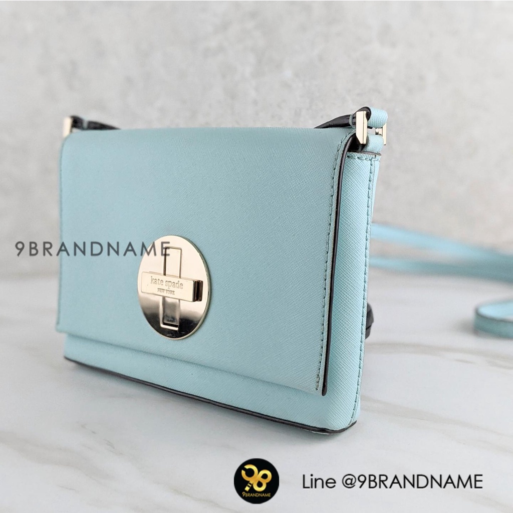 used-kate-spade-wkru2256-sally-newbury-lene-saffiano-crossbody-bag-grace-blue-zz0038