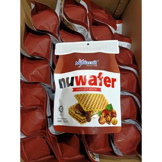 nuwafer เวเฟอร์สอดไส้ครีมช็อคโกแลตและเฮเซลนัท