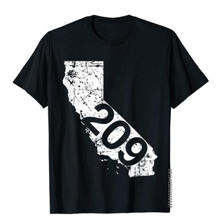 เสื้อยืดผ้าฝ้ายพิมพ์ลายคลาสสิก เสื้อยืด ผ้าฝ้าย พิมพ์ลาย 3D Modesto Area Code 209 เหมาะกับของขวัญ แฟชั่นฤดูร้อน สําหรับผ