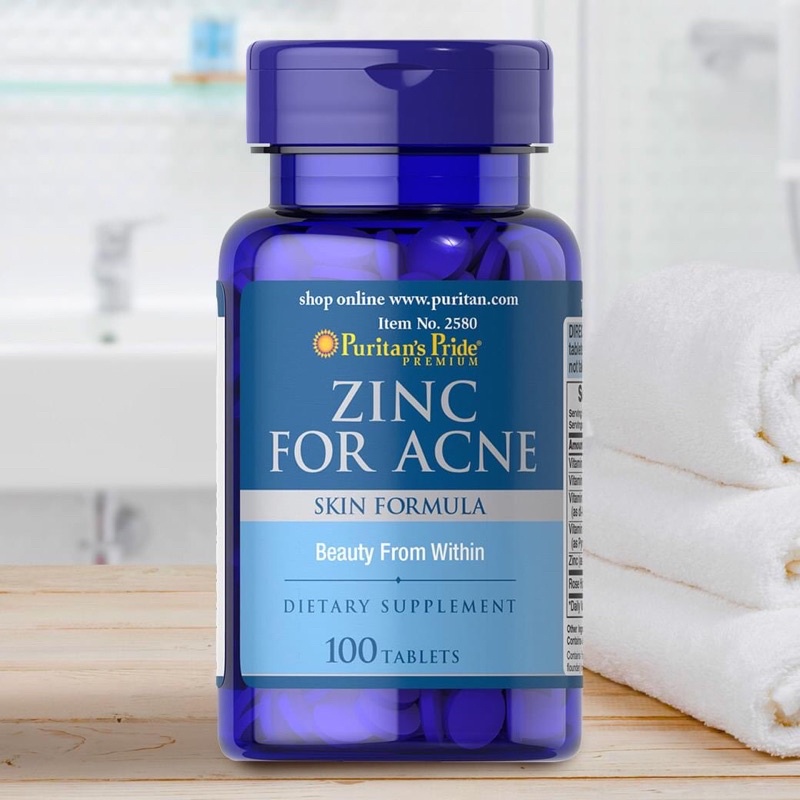 Zinc for Acne (Puritan’s Pride) Shopee Thailand
