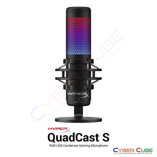 HyperX QuadCast S - RGB USB Condenser Gaming Microphone for Streaming ไมโครโฟนคอนเดนเซอร์ ( ของแท้ศูนย์ ASCENTI )