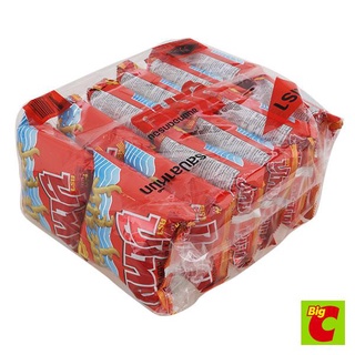 ปูไทย ขนมขบเคี้ยว รสปลาหมึก 14 กรัม แพ็ค 12Pu Thai Snacks Squid Flavor 14 g. Pack 12