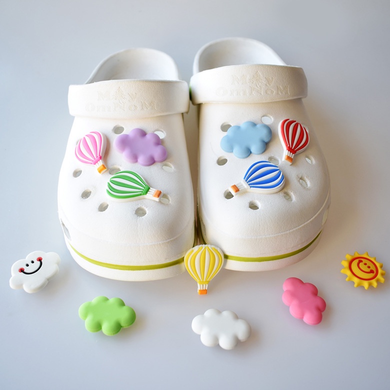 crocs-จี้ลูกโป่ง-รูปก้อนเมฆ-ดวงอาทิตย์น่ารัก-อุปกรณ์เสริม-สําหรับตกแต่งรองเท้าเด็ก