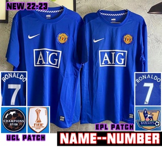 07-08 Manchester United away long sleeve short sleeve retro Jersey soccer jersey-s-2xl* available in stock*
