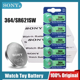 SONY 364 SR621SW AG1 LR60 SR621 SR60 164 V364 1.55V Silver Oxide Button Cell For Remote Control Toy Watch Battery MADE I