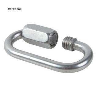 DKBL_1Pc Stainless Steel Carabiner Screw Locking Gate Hook Snap Clip Outdoor Tool