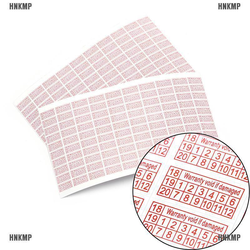 AN* 200pcs 2018-2020 Warranty Void If Damaged Protection Security Label Sticker Seal