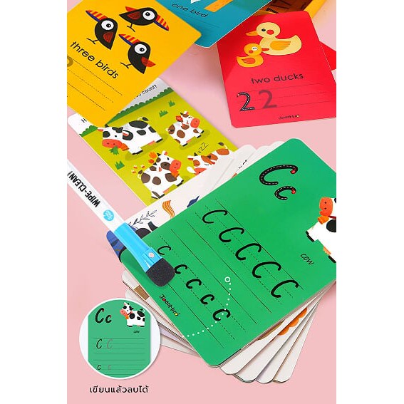 joan-miro-wipe-clean-learning-cards-words-แฟลชการ์ดเขียนลบได้-little-picker