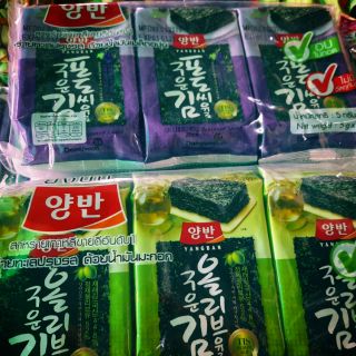 ภาพหน้าปกสินค้า🏔สาหร่ายทะเล สาหร่ายเกาหลี ขายดีอันดับ 1 (ยี่ห้อยังบัน) 1 แพ็คมี 3 ห่อ 🍀มี 2 รสชาติให้เลือก ใหม่ กรอบ อร่อย ซึ่งคุณอาจชอบสินค้านี้
