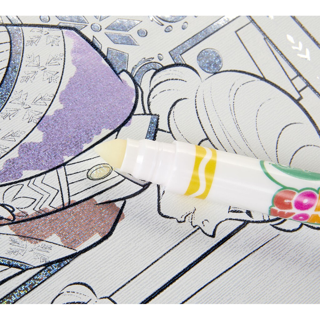 crayola-ชุดระบายสีคัลเลอร์วันเดอร์-แบบเกล็ดสะท้อนแสง-โฟรเซ่น-2