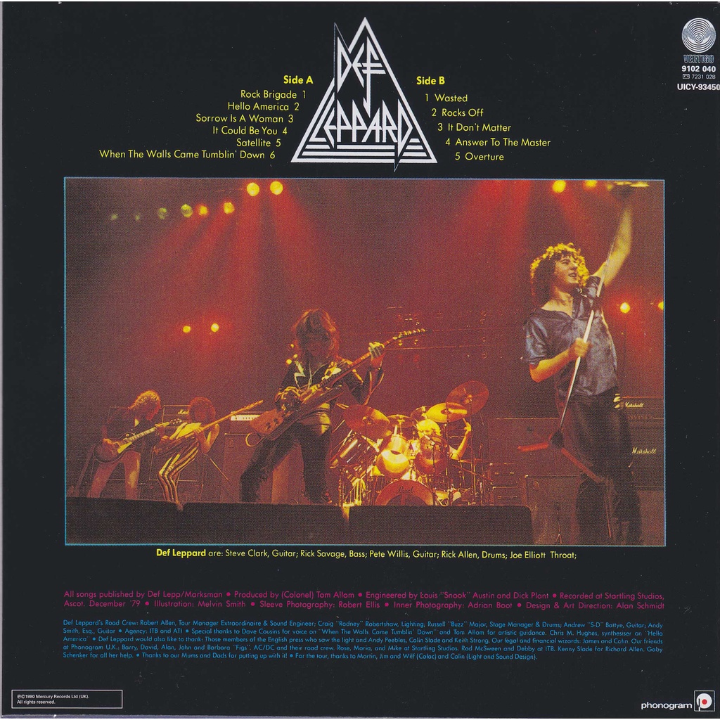 ซีดีเพลง-cd-def-leppard-1980-on-through-the-night-ในราคาพิเศษสุดเพียง159บาท