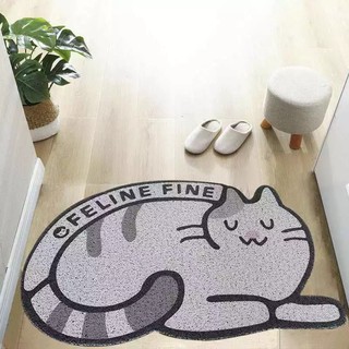 พรมเช็ดเท้า พรมเช็ดเท้าแมว Cat rubbing pad พรมดักทรายแมว แผ่นดักทรายแมว. สินค้าพร้อมส่ง.