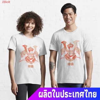 เสื้อยืดแขนสั้น Samurai Cat Essential T-Shirt Sports T-shirt