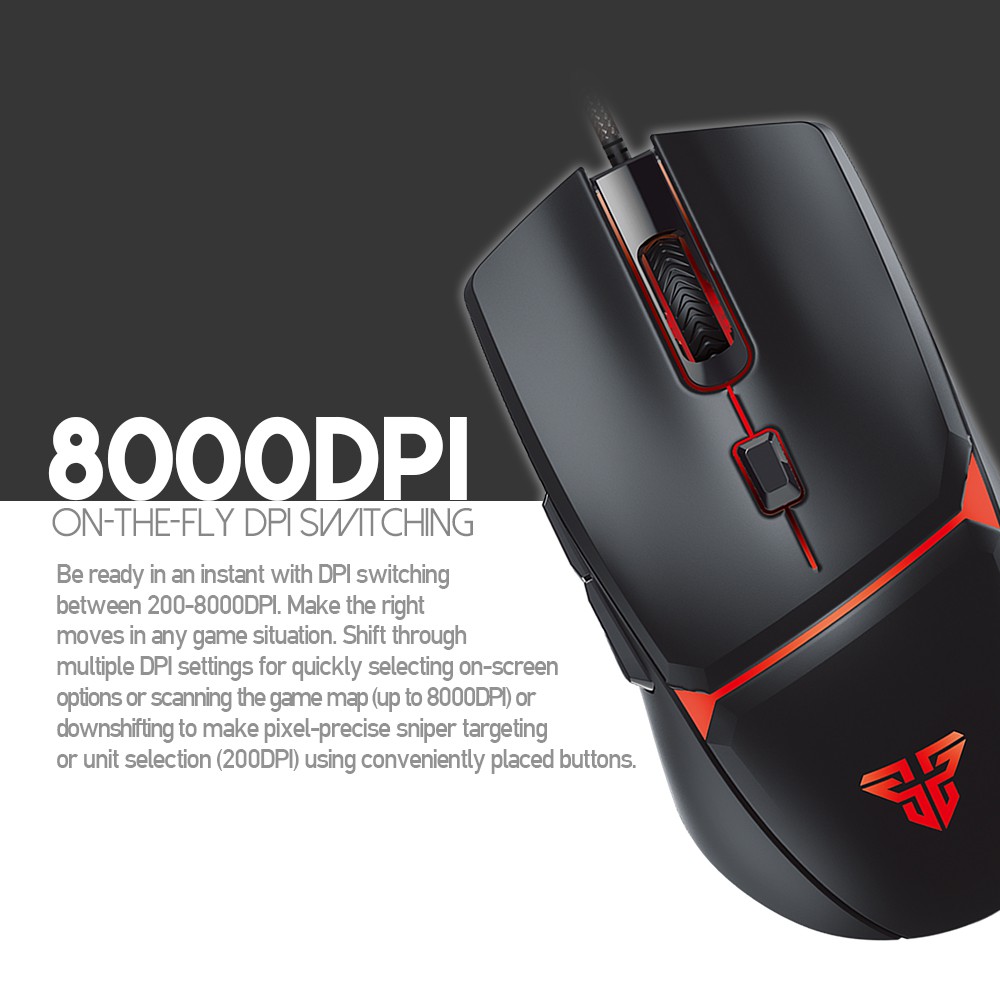 ภาพสินค้าFANTECH VX7 CRYPTO Macro Key Gaming Mouse รุ่น VX7 เมาส์เกมมิ่ง แฟนเทค ความแม่นยำปรับพร้อม feet mouse DPI 200-8000 จากร้าน gadgetvilla บน Shopee ภาพที่ 2