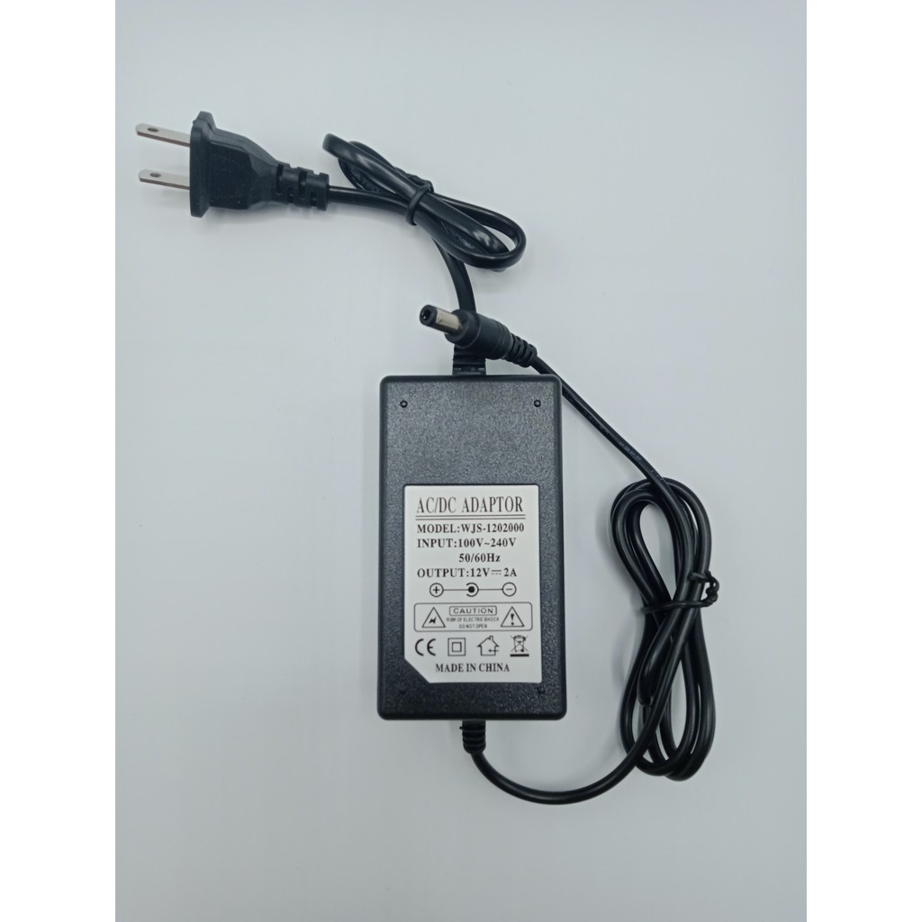 อะแดปเตอร์ AC/DC 2A 12V แจ็ค DC 2.1mm 2 สาย | Shopee Thailand