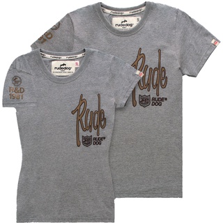 rudedog T-shirt เสื้อยืด รุ่น R&amp;D (ผู้หญิง) แฟชั่น คอกลม ลายสกรีน ผ้าฝ้าย cotton ฟอกนุ่ม ไซส์ S M L XL