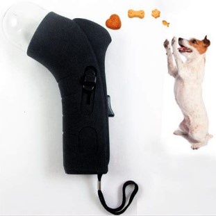 ปืนยิงอาหารเม็ด-เครื่องยิงอาหารเม็ด-ฝึกทักษะ-สุนัข-แมว-ของเล่นหมา-ของเล่นแมว-ปล่อยอาหารได้