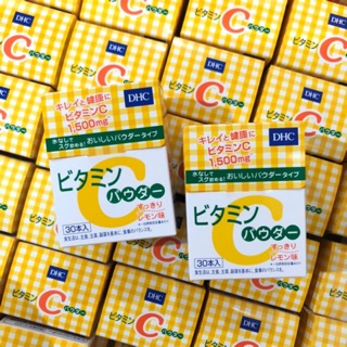 ภาพขนาดย่อของภาพหน้าปกสินค้าDHC Vitamin C Powder Lemon วิตามินซีเข้มข้น ชินดผงเลม่อน ขนาด 30 ซอง ล็อตใหม่ จากร้าน japaneedgoods บน Shopee