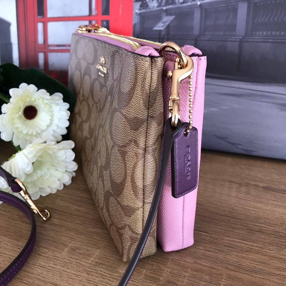 coach-แท้-กระเป๋าสะพายครอสบอดี้-2-ซิป-coach-lyla-crossbody-in-colorblock-signature-canvas