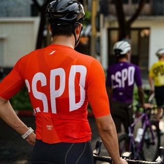 เสื้อกีฬาแขนสั้น CSPD CONCEPT SPEED Areo 3 ช่อง แต่งซิป หลากสี สําหรับผู้ชาย 2024