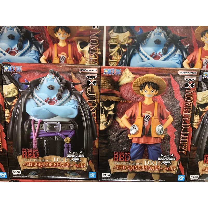 one-piece-film-red-dxf-the-grandline-men-vol-8-jinbe-luffy-จินเบ-ลูฟี่-มือ-1-jp-ของแท้-แมวทอง