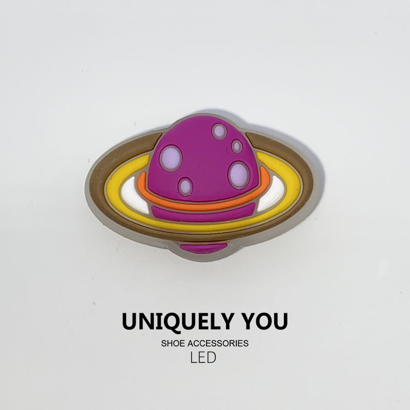 Crocs jibbitz จี้ไฟกระพริบ LED รูปการ์ตูน 3D อุปกรณ์เสริม สําหรับตกแต่ง ...