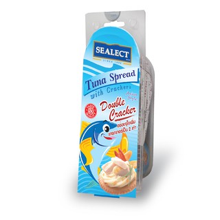 ภาพขนาดย่อของภาพหน้าปกสินค้าSEALECT Tuna Sprea ซีเล็คทูน่าสเปรด+แครกเกอร์85g จากร้าน supermarket บน Shopee ภาพที่ 2