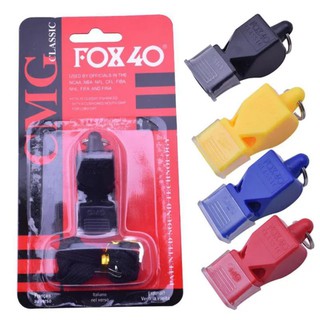 สินค้า นกหวีด FOX 4O มาพร้อมสายคล้องคอ เสียงดี (สีแดง,สีน้ำเงิน,สีดำ,สีเหลือง)