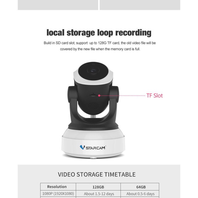ภาพสินค้าใหม่สุด2023รุ่นC24S Vstarcam กล้องวงจรปิดIP Camera C24S Series 3MPภาพชัด3ล้าน)and IRCut WIP HD จากร้าน nikytek บน Shopee ภาพที่ 4
