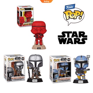 FUNKO โมเดลฟิกเกอร์ Star Wars The Mandalorian Sith Jet Trooper 345 383 348 พร้อมกล่องป้องกันของเล่นสะสมสําหรับเด็ก