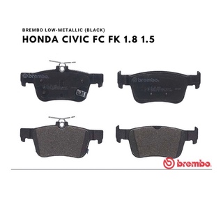 ผ้าเบรคหลัง Brembo Low Metallic Civic FC FK