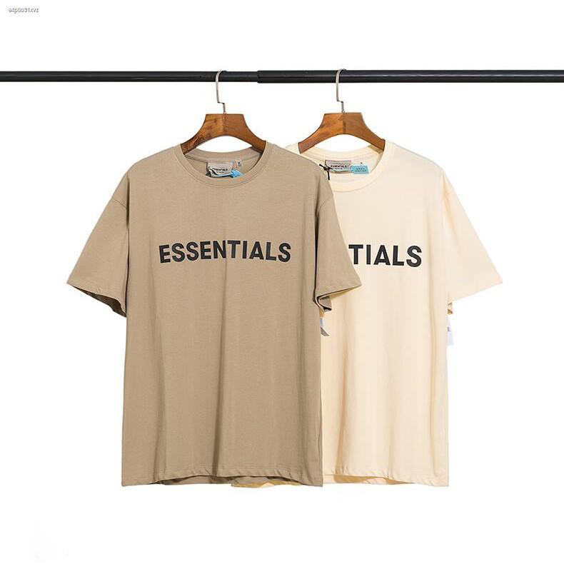 เสื้อยืดแฟชั่น-unisex-essentials-เสื้อยืดแขนสั้นผ้าฝ้ายพิมพ์ออฟเซ็ทใหม่