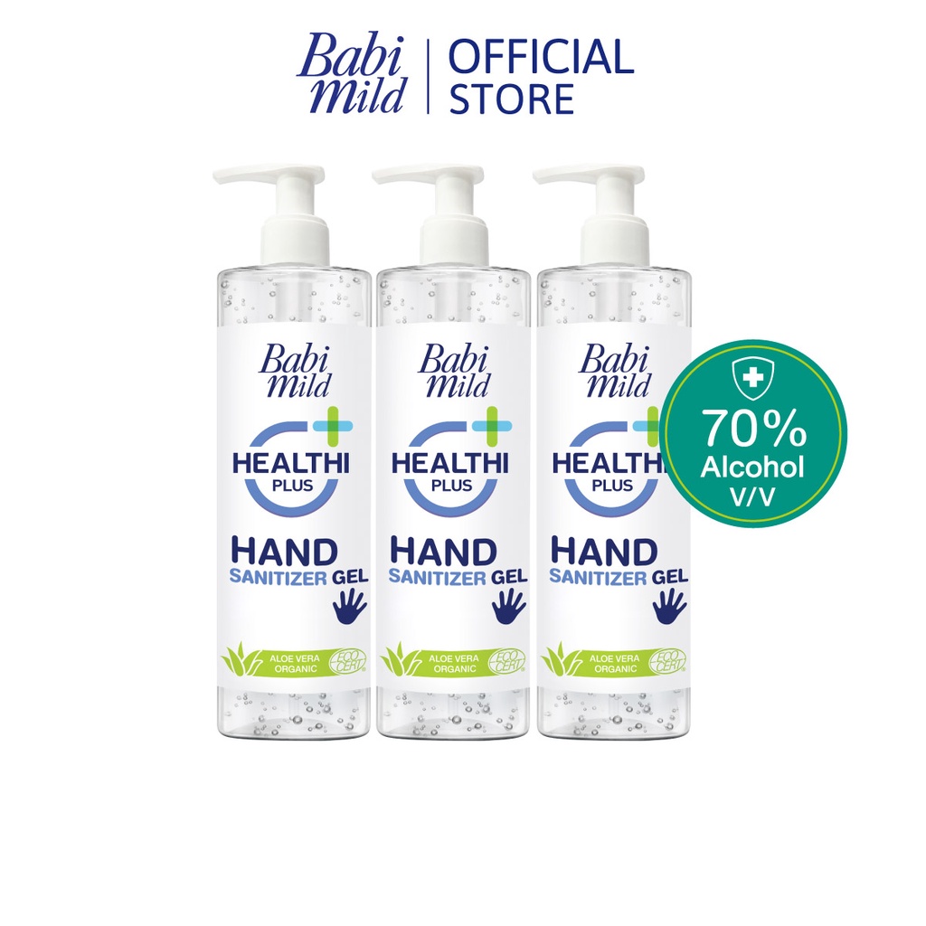 ภาพหน้าปกสินค้าเบบี้มายด์ เจลล้างมือ แอลกอฮอล์ ขวดปั๊ม 500 มล. x3 / Babi Mild Hand Sanitizer Gel 500 ml. x3 จากร้าน babimild_officialshop บน Shopee