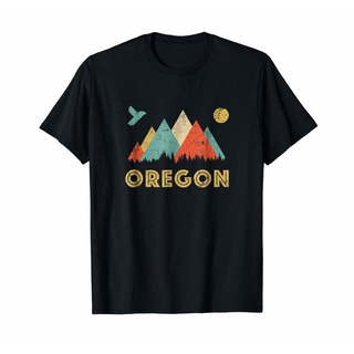 เสื้อยืดโอเวอร์ไซส์เสื้อท็อปส์ ลาย Oregon สไตล์วินเทจ ย้อนยุค ของขวัญS-3XL