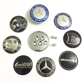 ป้ายโลโก้ ลายโลโก้ Mercedes benz Trunk AMG Apple tree B badge สีดํา สีฟ้า 60 มม. สําหรับตกแต่งรถยนต์