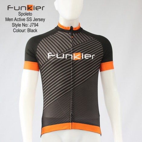 เสื้อจักรยานแขนสั้นผู้ชาย-funkier-j-794-spoleto-สีดำ