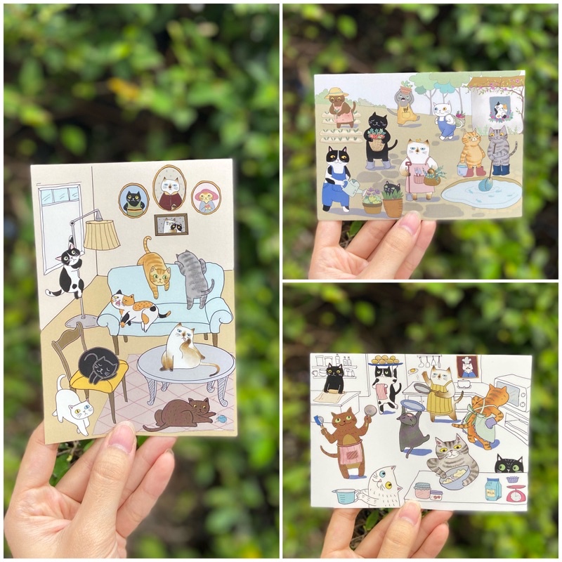 sticker-ลายแมว-collectable-set-homey-cooking-gardener