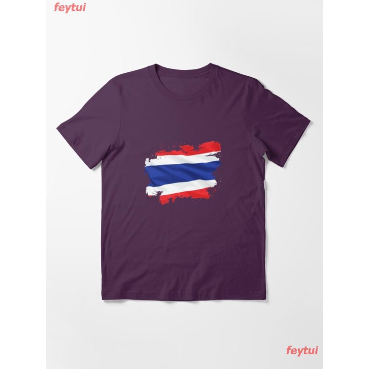 ธงชาติไทย-ฉันรักประเทศไทย-thailand-flag-thailand-flag-breaking-style-essential-t-shirt-คอกลม-แฟชั่น-แขนสั้น-แฟชั่น-เสื้