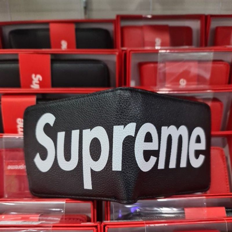 กระเป๋าสตางค์-supreme-กระเป๋าสตางค์-supreme-สกรีนลายโลโก้-สกรีน-และแบบไม่สกรีน