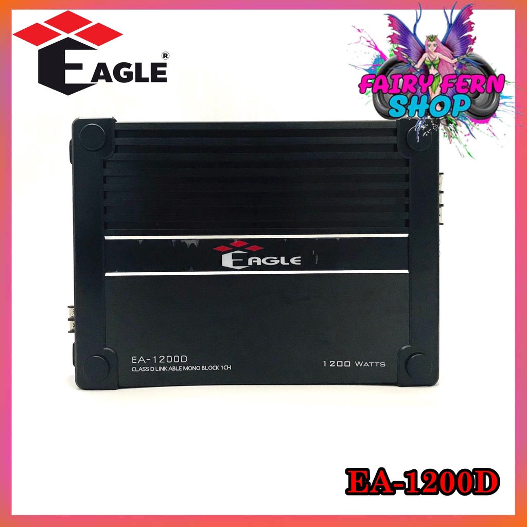 เพาเวอร์แอมป์ติดรถยนต์แรงๆeagle-รุ่น-ea-1200d-class-d-สีดำ-กำลังขับ1200watt-ขับเบส-เครื่องเสียงรถยนต์-ขายดี-ampติดรถยนต์