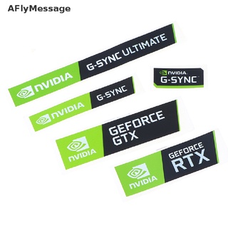 Aflymessage ใหม่ สติกเกอร์ฉลาก NVIDIA GTX GEFORCE สําหรับติดตกแต่งแล็ปท็อป 5 ชิ้น