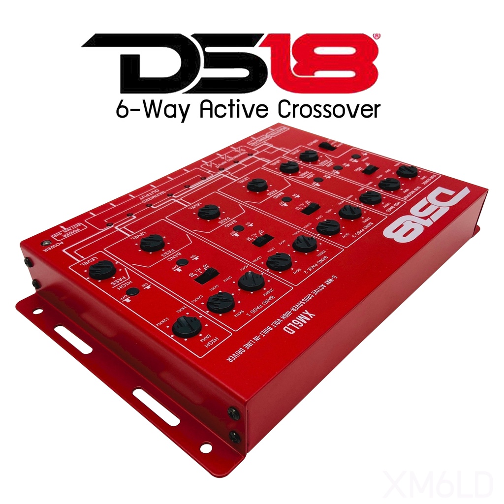 ของแท้-ครอสโอเวอร์-6ทาง-รุ่นใหม่2023-ds18-รุ่นxm6ld-6-way-active-crossover-เครื่องเสียงติดรถยนต์