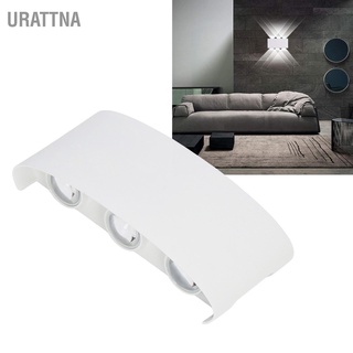 Urattna โคมไฟติดผนัง Led 90‐265V อะลูมิเนียมอัลลอย กันน้ํา สีขาว สไตล์โมเดิร์น